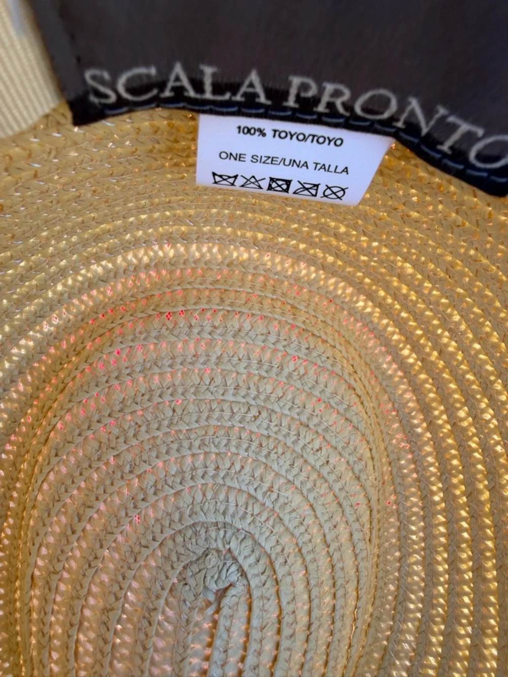 Scale Brown pronto  Straw Fedora with Black Ribbon